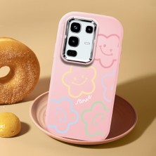 HONTINGA Infinix Note 50 Pro ile Uyumlu Kılıf Kamera Korumalı Düşüme Önleyici Kamera Koruyucu Pembe Yumuşak Silikon Sevgili Çift Telefon Kılıfı Çiçekli Kılıf Desenli K4-0505