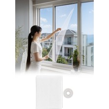 Omilife Pencere Sinekliği Tülü 100X150 cm Kendinden Yapışkanlı Sineklik Perde
