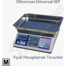 Dikomsan Universal Sep  Hesaplamalı Bakanlık Onaylı Elektronik Terazi