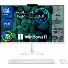 Hp Omnistudio 27-CU0009NT Intel Core 5 210H 40GB Ram 512GB SSD Windows 11 Pro 27" Fhd All In One Bilgisayar D62C1EA Asbertech