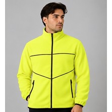 Proform Tekstil Proform Outdoor Siyah-Sarı Fermuarlı Polar Özel Baskı Yapılabilir