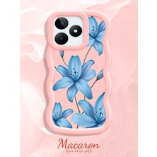 HONTINGA Realme C53 Uyumlu Kılıf Düşüme Önleyici Basitlik Anti Düşme Kamera Koruyucu Basit Pembe Yumuşak Silikon Sevgili Çift Telefon Kılıfı Çiçekli Desen K9-0356