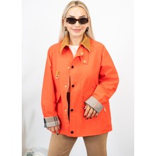 Muna Boutique Mevsimlik Turuncu Ceket