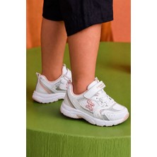 İmershoes Günlük Unisex Çocuk Spor Ayakkabı Cırtlı Lastik Bağcık Desenli Rahat Hafif Taban Sneaker 180