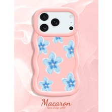 HONTINGA iPhone 18 Pro Max Uyumlu Kılıf Düşüme Önleyici Basitlik Anti Düşme Kamera Koruyucu Basit Pembe Yumuşak Silikon Sevgili Çift Telefon Kılıfı Çiçekli Kılıf Desen K9-0355
