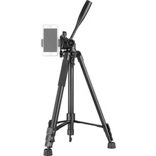 Kingjoy VT-860SCB Uzaktan Kumandalı + Cep Telefonu Standlı Tripod (Siyah)