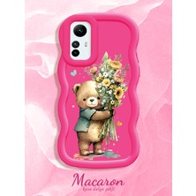 HONTINGA Redmi Note 12S Uyumlu Kılıf Düşüme Önleyici Basitlik Anti Düşme Kamera Koruyucu Basit Kırmızı Yumuşak Silikon Sevgili Çift Telefon Kılıfı Ayıcık Desen K9-0354
