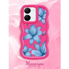 HONTINGA Vivo Y27S Uyumlu Kılıf Düşüme Önleyici Basitlik Anti Düşme Kamera Koruyucu Basit Kırmızı Yumuşak Silikon Sevgili Çift Telefon Kılıfı Çiçekli Desen K9-0356