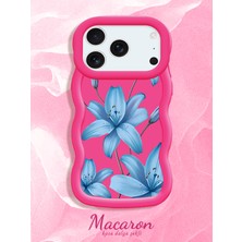HONTINGA iPhone 18 Pro Uyumlu Kılıf Düşüme Önleyici Basitlik Anti Düşme Kamera Koruyucu Basit Kırmızı Yumuşak Silikon Sevgili Çift Telefon Kılıfı Çiçekli Desen K9-0356