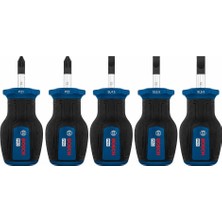 Bosch 1600A03HU7 Düz ve Yıldız Uçlu Topaç Tornavida Takımı Pro Pz/sl 5 Parça