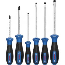 Bosch 1600A039PE Düz ve Yıldız Uçlu Tornavida Takımı 6 Parça