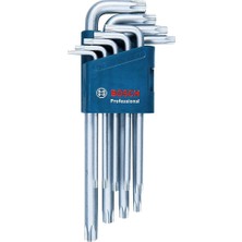 Bosch 1600A01TH4 Torx Allen Anahtar Takımı 9p 10 - 50 mm