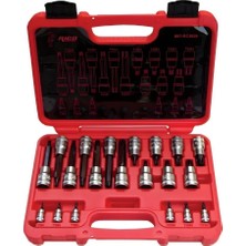 Rico Rıco 007-RC3029 007-RC3029 1/4 ve 1/2 Torx Uçlu Lokma Takımı Delikli 20 Parça