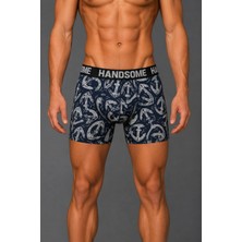 Brem Handsome Çapa Desenli Erkek Boxer