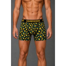 Brem Handsome Limon Desenli Erkek Boxer