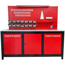 Takpower TTR4413 2 Metre Takım Tezgahı 3 Dolaplı