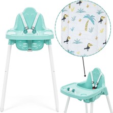 Casual Feed & Play Oyuncaklı Mama Sandalyesi Mint Yesili-Mama Sandalyesi Minderi Hediye