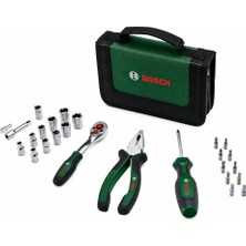 Bosch 1600A02BY2 Dolu Takım Çantası - El Aleti Seti Profesyonel 26 Parça