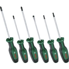 Bosch 1600A02W7L Düz Yıldız ve Torx Uçlu Tornavida Takımı 6 Parça Premium