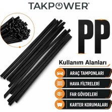 Takpower plastik Kaynak Elektrodu Siyah Pp 0.6 x 400 mm 20 Adet