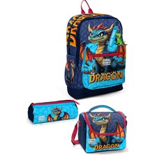 Yaygan Coral High Kids Dragon Desenli 3’lü Okul Çanta Seti SET0133213