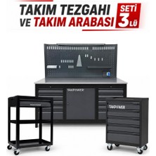 Takpower Takım Tezgahı ve Takım Arabası Premium Atölye Seti Antrasit