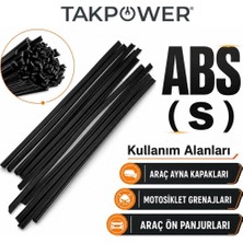 Takpower plastik Kaynak Elektrodu Siyah Abs 1.0 x 400 mm 20 Adet