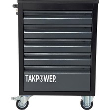 Takpower 172 Parça Dolu Takım Arabası 5 Çekmeceli Izeltaş El Aletleri - Antrasit