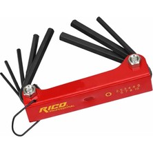 Rico Rıco 013-RC0204 Çakı Tip Düz Allen Anahtar Takımı 8 Parça