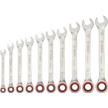 Bosch 1600A02AU0 Cırcır Kombine Anahtar Takımı 10 Parça