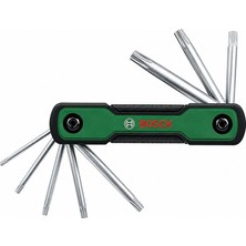 Bosch 1600A039L8 Katlanır Torx Alyan Anahtar Takımı 8'i 1 Arada