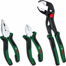 Bosch 1600A02W7J Pense Seti - Yan Keski, Kombine Pense ve Fort Pense 3 Parça