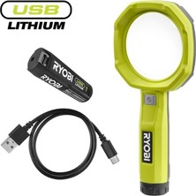 Ryobi Ryobı RML4-120G Akülü Büyüteçli LED Çalışma Lambası 4V Li-Ion