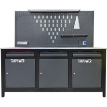 Takpower TTR4414 2 Metre Takım Tezgahı 3 Çekmece 3 Dolaplı