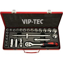 Vip-tec Vıp-Tec 1/2 Altı Köşe Lokma Takımı 25 Parça