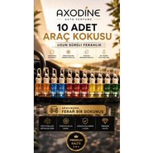 Axodine Dekoratif İpli Bambu Başlıklı Oto/araç Kokusu 10 ML Cam Şişe - 10 Adet
