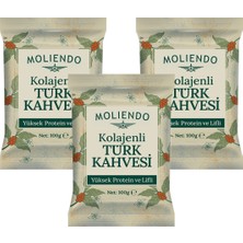 Moliendo Finest Coffee Moliendo Kolajenli Türk Kahvesi 100 g 3'lü Avantaj Paketi