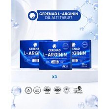 Cerenad Cerenad+ L-Arginin 3'lü Dilaltı Tablet - Nadh ve L-Arginin İçeren Takviye Edici Gıda