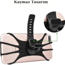 Eldenör Universal Bisiklet Motosiklet Çocuk Arabası Silikon 360 Derece Telefon Tutucu Tüm Modellerle Uyumlu BX40