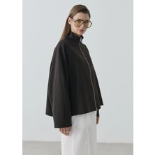 Moda Aksa 2121 SELECTİON FERMUARLI BOMBER CEKET KAHVE