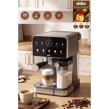 Sinbo SCM-3036 Pro 20 Bar Espresso Makinesi, 7 Kahve, Süt Hazneli, Kapsül Uyumlu