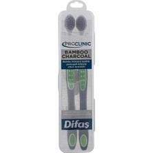 Difaş Pro-Clinic Diş Fırçası Bamboo Charcoal 2'li