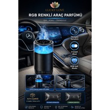 Lucky Love Araç Parfümü 2 Kartuşlu Rgb Işıklı 4 Modlu 800 Mah Şarjlı Aromaterapi Koku Difüzörü