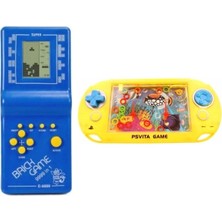 Detay Oyuncak 2in1 Nostalji Oyuncak El Atarisi Tetris ve Su Oyunu Halka Geçirme 2si Bir Arada Eğlence Oyun Seti