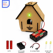 Eding Eğitim Platformu Eding Işıklı Kuş Evi Basit Elektrik Devresi Fen Stem Kiti | Yaşamımızdaki Elektrik Fen Bilimleri Deney Seti