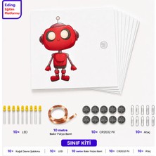 Eding Eğitim Platformu Eding Lightcircuit Hikayeni Yarat Power Robot Kağıt Devre Classroom Pack Eğitim Kiti ve Sınıf Paketi - Paper Circuits Education Kit & Classroom Pack