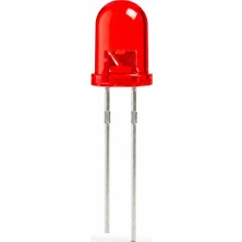 Eding Eğitim Platformu LED Diyot 5mm Kırmızı Kağıt Devre -5 Adet