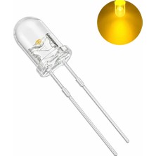 Eding Eğitim Platformu LED Diyot 5mm Rgb Flaşör Sarı LED Kağıt Devre - 5 Adet