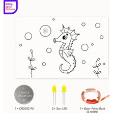 Eding Eğitim Platformu Eding Lightcircuit Denizatı Elektrik Kağıt Devre Eğitim Kiti | Paper Circuits Elektrik Deney| Stem CR2032 LED ve Bakır Iletken Bant