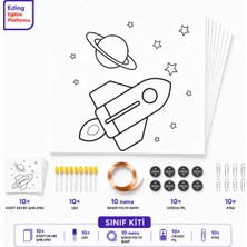 Eding Eğitim Platformu Eding Lightcircuit Gökmen Roket Kağıt Devre Eğitim Kiti ve Sınıf Paketi - Paper Circuits Education Kit & Classroom Pack